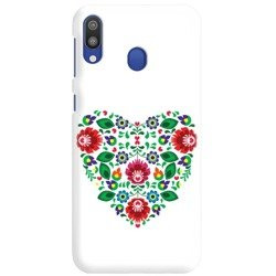 FUNNY CASE OVERPRINT WHITE HEART SAMSUNG GALAXY M10