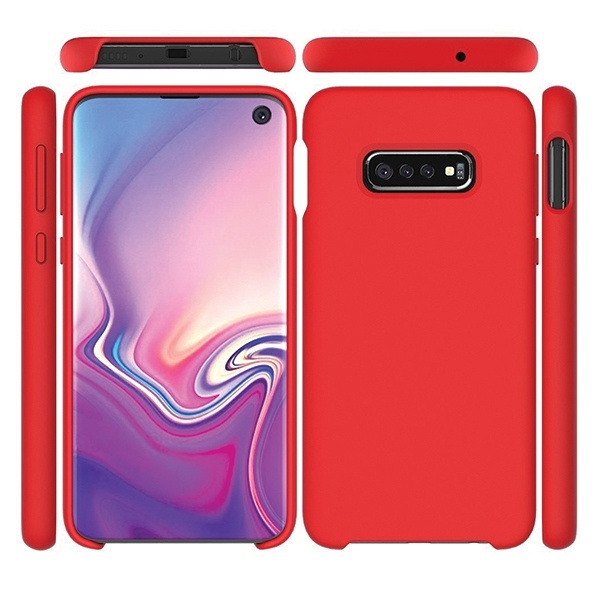 Beline Etui Silicone Samsung S10 Plus czerwony/red