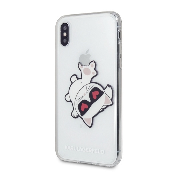 KARL LAGERFELD KLHCI65CFHE IPHONE XS MAX HARDCASE TRANSPARENT CHOUPETTE FUN