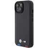 BMW BMHCP15S22PTDK iPhone 15 6.1" black/black Leather Stamp Tricolor