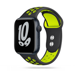 TECH-PROTECT SOFTBAND APPLE WATCH 4 / 5 / 6 / 7 / 8 / 9 / SE / ULTRA 1 / 2  (42 / 44 / 45 / 49 MM) BLACK/LIME