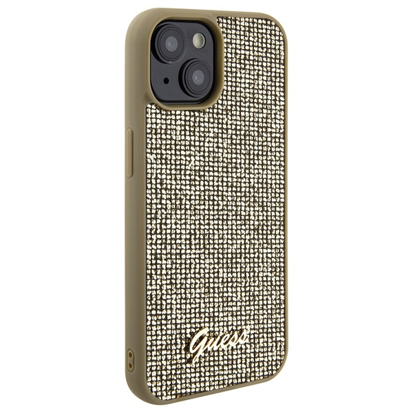 Guess GUHCP15SPMSDGSD iPhone 15 / 14 / 13 6.1" złoty/gold hardcase Disco Metal Script
