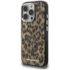 Etui Karl Lagerfeld IML Leopard Pattern  MagSafe do iPhone 16 Pro brązowy