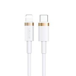 USAMS CABLE USB-C TO LIGHTNING 1.2M FAST CHARGE 20W WHITE