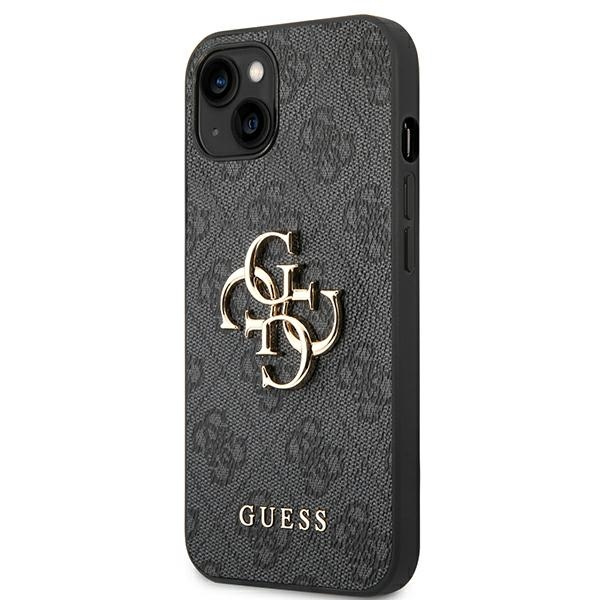 Guess GUHCP14S4GMGGR iPhone 14 / 15 / 136.1" szary/grey hardcase 4G Big Metal Logo