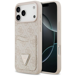 Etui Guess 4G Double Card Triangle do iPhone 17 Pro Max różowy