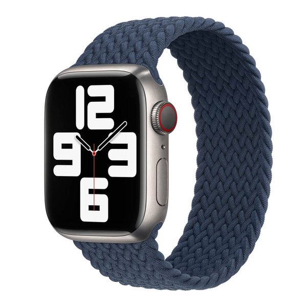 Apple Opaska APPLE WATCH ML6J3ZM/A BRAIDED SOLO LOOP 40/41/42MM SIZE 6 ABYSS BLUE ORYGINALNA PLOMBA
