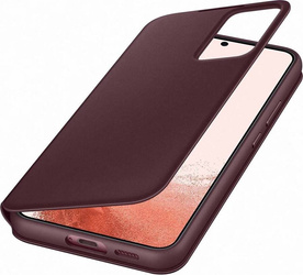 Samsung Smart Clear View Cover dla S22+ Burgundy Uszkodzone opakowanie