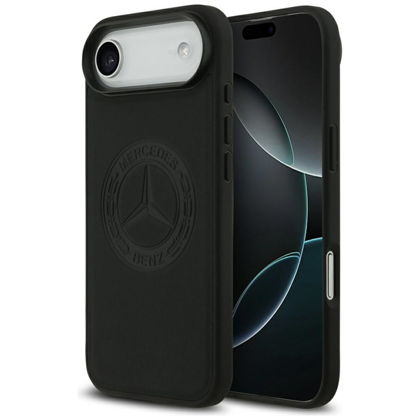 Etui Mercedes Leather Vintage Logo       MagSafe do iPhone Air czarny