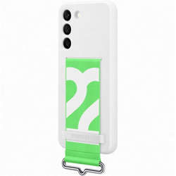 SAMSUNG GALAXY S22 SILICONE COVER WHITE WITH STRAP BOX