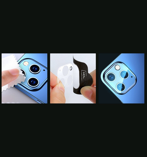 Joyroom Mirror Series szkło hartowane na cały aparat obiektyw kamerę do iPhone 12 przezroczysty (JR-PF730)