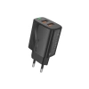 FONENG wall charger EU63 2.4A 12W 2xUSB + cable USB-C Black