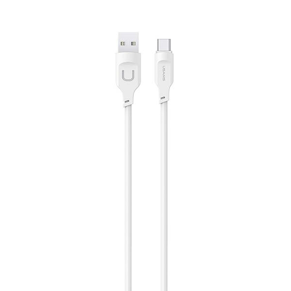USAMS Kabel USB-C 6A 1,2m Fast Charging Port Display Lithe Series biały/white SJ568USB02(US-SJ568)