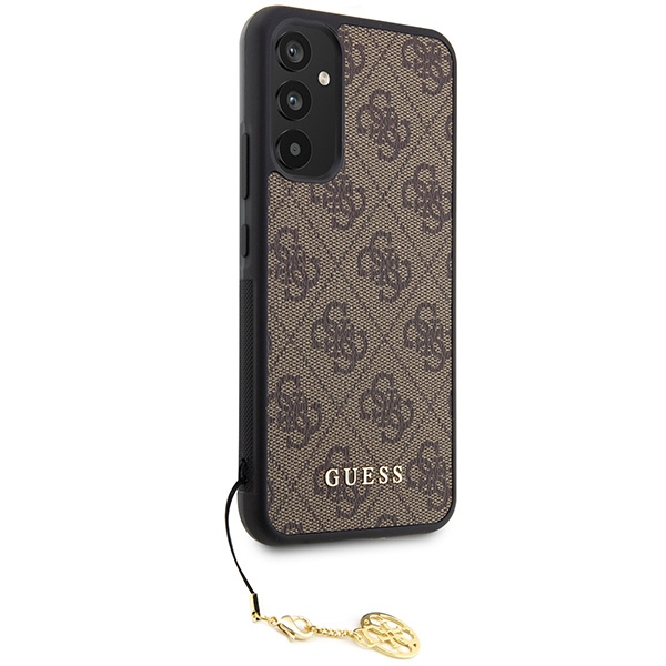 Guess GUHCSA34GF4GBR A34 5G A346 brązowy/brown hardcase 4G Charms Collection
