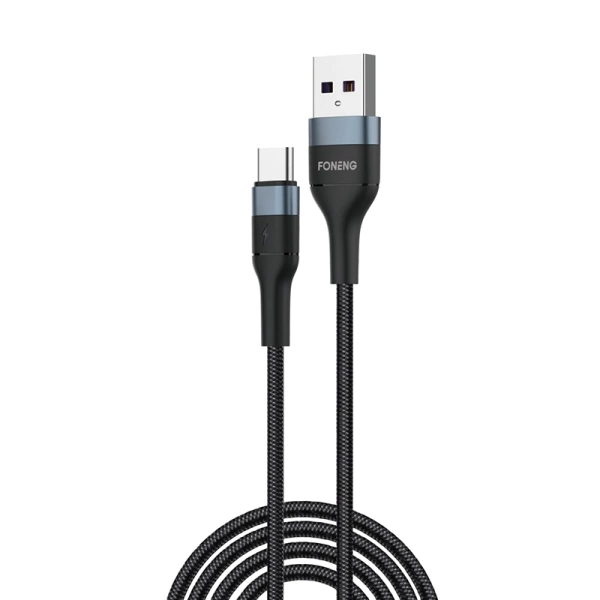FONENG kabel X51 USB-C 3A 2M Czarny