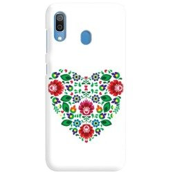 FUNNY CASE OVERPRINT WHITE HEART SAMSUNG GALAXY A30 / A20