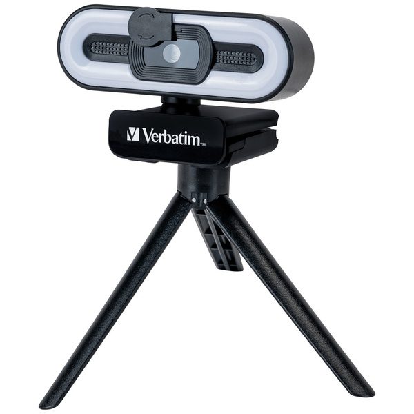 Verbatim Kamera internetowa z mikrofonemFull HD 1080p AWC-02 czarny/black 49579