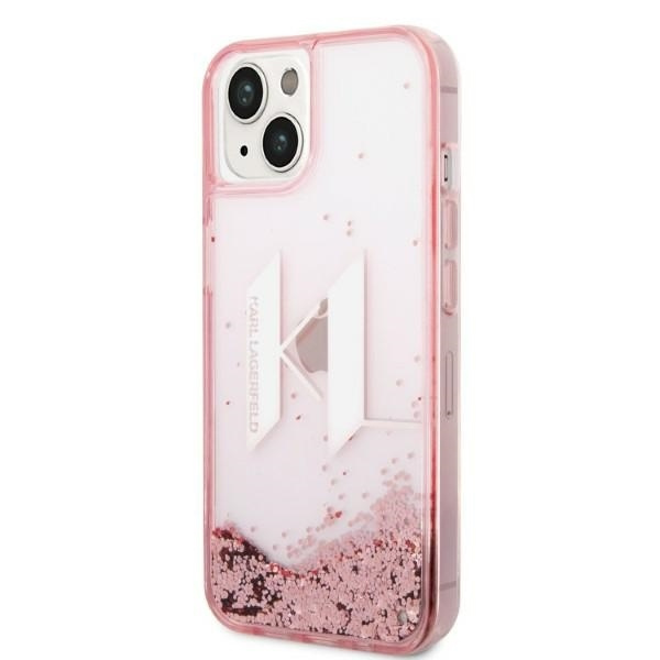 KARL LAGERFELD KLHCP14SLBKLCP IPHONE 14 / 15/13 6.1 "PINK / PINK HARDCASE LIQUID GLITTER BIG KL