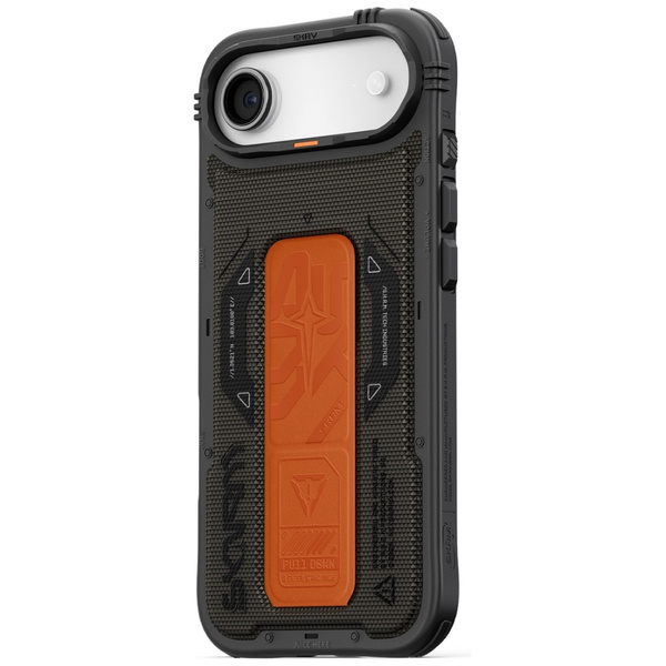 Etui Skinarma Phantom do iPhone 17 Air   Magnetic Charging + Grip Stand oliwkowy