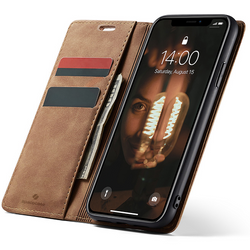 Spacecase Etui Wallet iPhone Xr light brown