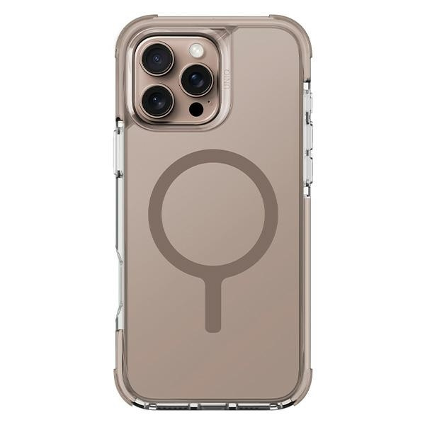 UNIQ etui Combat iPhone 16 Pro 6.3" Magclick Charging złoty/taupe gold