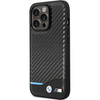 Etui BMW Leather Carbon na iPhone 13 Pro / iPhone 13 - czarne