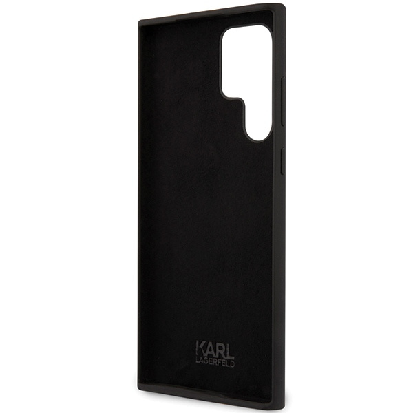 Etui Karl Lagerfeld Silicone Ikonik na Samsung Galaxy S24 Ultra - czarne