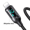 USAMS Kabel pleciony U78 lightning 1.2mLED 2.4A Fast Charging czarny/black SJ543USB01 (US-SJ543)