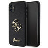 Guess GUHCN61HG4SGK iPhone 11 / Xr 6.1"czarny/black hardcase Glitter Script Big 4G