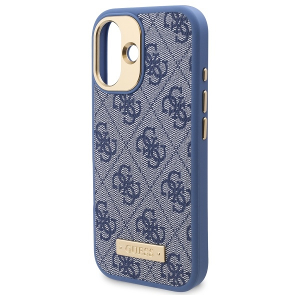 Guess GUHMP16MU4GPRB iPhone 16 Plus6.7" niebieski/blue hardcase 4G Logo Plate MagSafe