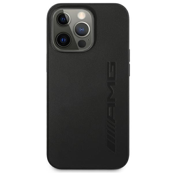 Etui AMG Leather Hot Stamped na iPhone 14 Pro Max - czarne