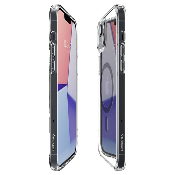 Etui Spigen Ultra Hybrid Mag z MagSafe na iPhone 14 Plus - przezroczysto-szare