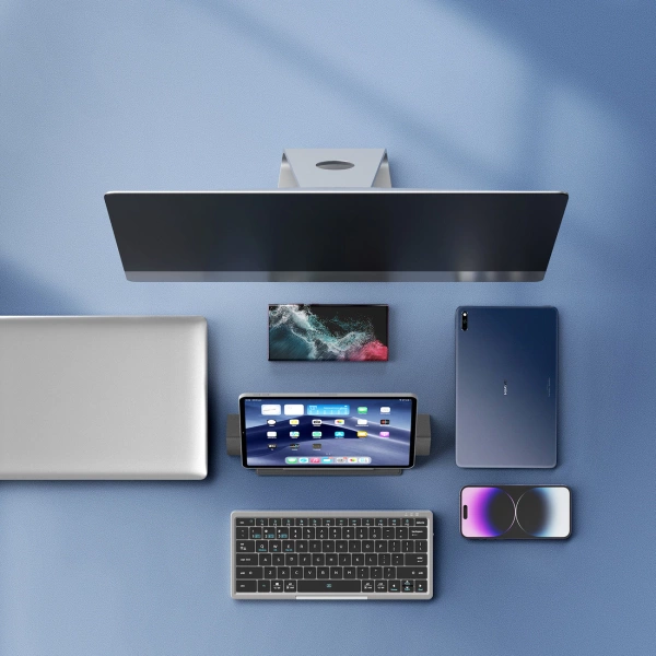 Dux Ducis OK Series wireless Bluetooth keyboard with touchpad - black