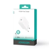 Joyroom JR-TCF20 USB-C PD 20W network charger - white + USB-C / USB-C cable 1m