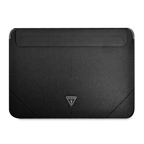 Guess Sleeve GUCS14PSATLK 14" czarny/black Saffiano Triangle Logo