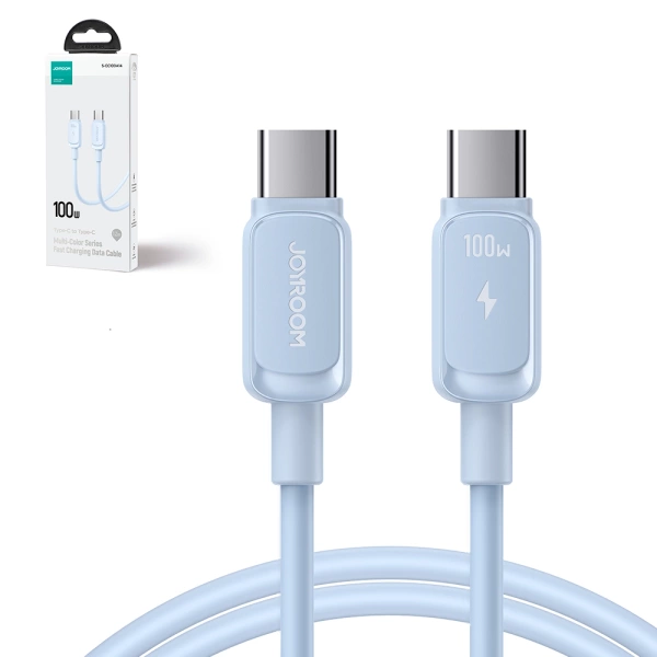 Kabel Joyroom Multi-Color Series A14 USB-C / USB-C 100W 1.2 m - niebieski