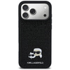 Etui Karl Lagerfeld Rhinestones Karl&Choupette Pin do iPhone 17 Pro Max czarny