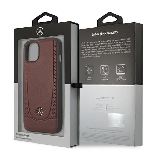 Mercedes MEHCP14MARMRE iPhone 14 Plus 6.7 "red / red hardcase Leather Urban Bengale