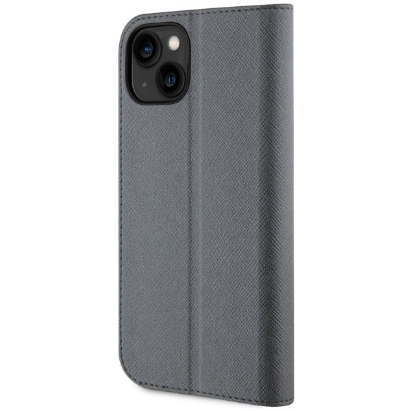 Karl Lagerfeld KLBKP14SSANKCPG iPhone 14 6.1" bookcase silver/silver Saffiano Karl &amp; Choupette