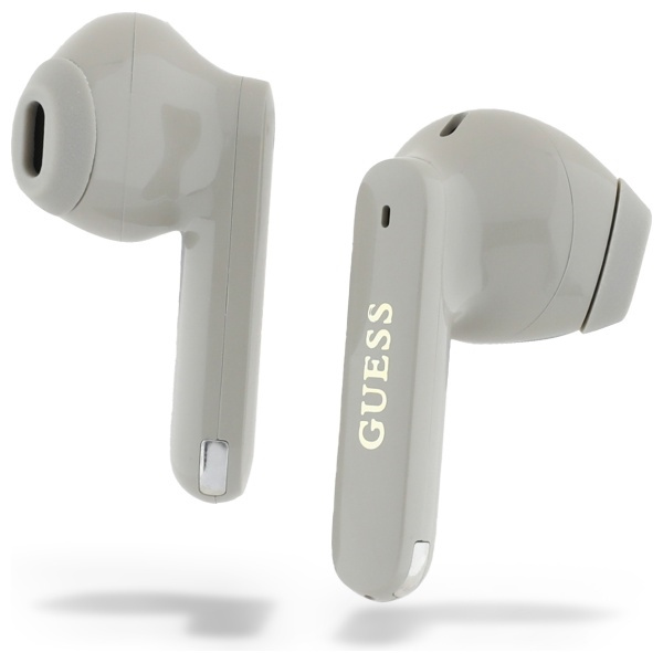 Guess słuchawki Bluetooth GUTWSC2MCDSD   TWS + stacja dokująca złoty/gold Elongated Metalic Printed Logo