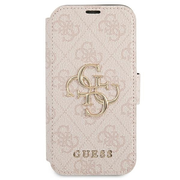 Guess GUBKP13X4GMGPI iPhone 13 Pro Max6,7" różowy/pink book 4G Big Metal Logo