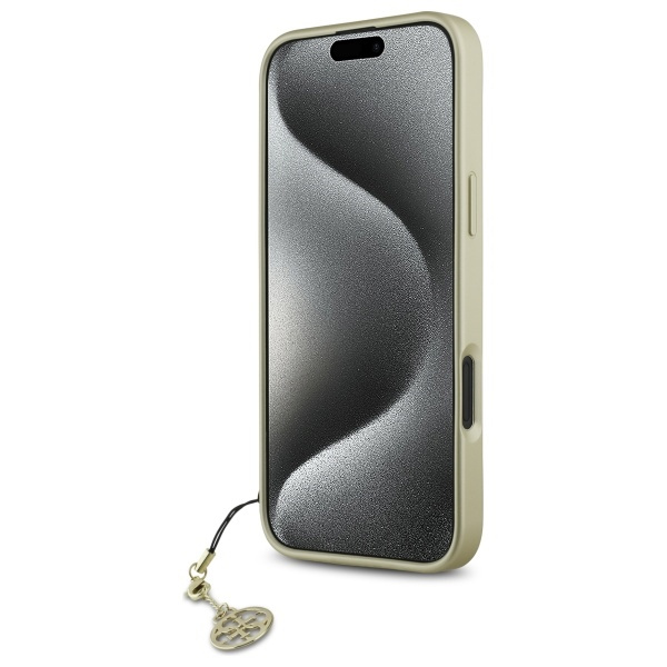 Guess GUHCP16SGF4GBR iPhone 16 6.1"      brązowy/brown hardcase 4G Charms Collection