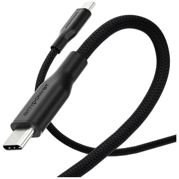 Kabel empower by PanzerGlass Racing 60W USB-C do USB-C 1.2m czarny