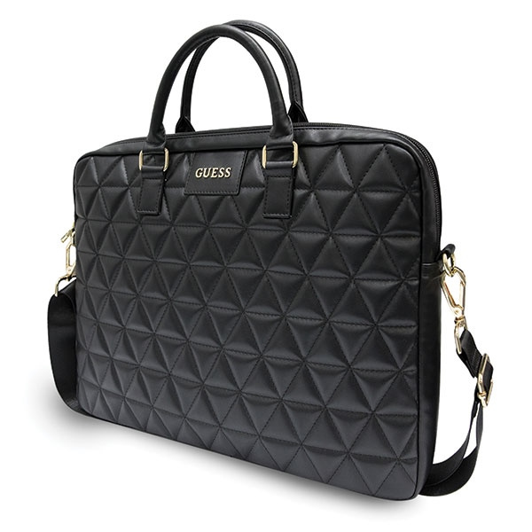 Guess Torba GUCB15QLBK 16" czarna/blackQuilted