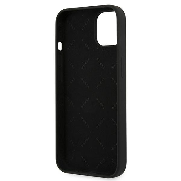 Guess GUHCP13MLS4GGBK iPhone 13 / 14 /15 6.1" czarny/black hard case Silicone 4G Logo