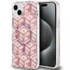 GUESS GUHMP15SHGCUSTGP IPHONE 15 / 14 / 13 6.1" RÓŻOWY/PINK HARDCASE IML GCUBE MAGSAFE