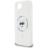 Etui Karl Lagerfeld IML Metal Choupette  Head MagSafe do iPhone 16e biały