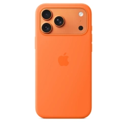 iPhone 17 Pro Max Silicone Case with MagSafe – Orange MGFL4ZM/A