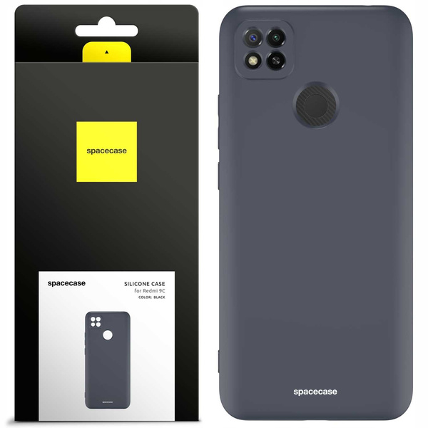 Spacecase Etui Silicone Case Redmi 9C black