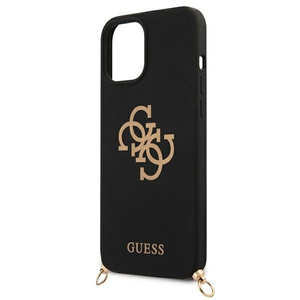 Guess GUHCP12LLSC4GBK iPhone 12 Pro Max6,7" czarny/black hardcase 4G Gold Chain Collection